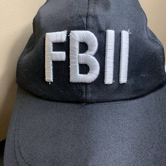 FBII Alarm Systems Hat Cap Black Adult Used Snapback Novelty Funny B5 D - Picture 2 of 7